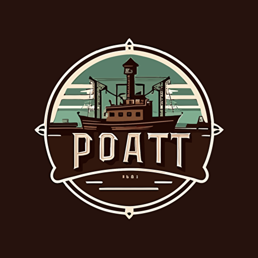 port logo simple vector