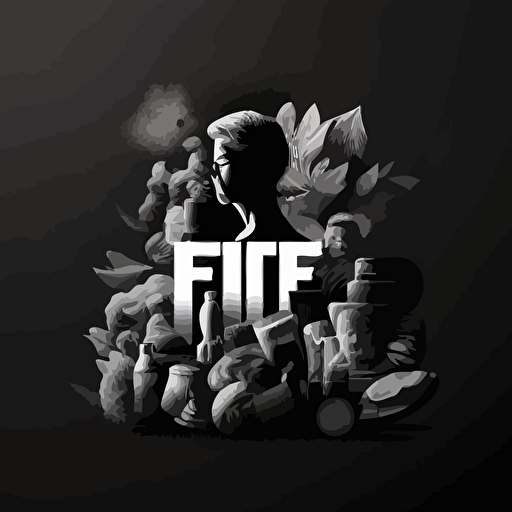 simple nft purchase illustration, vector, black and white illustration, pure color background