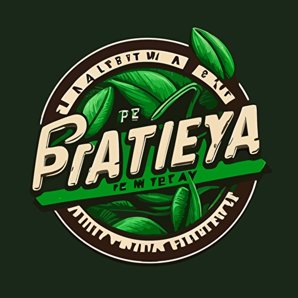 create a logo of a brand name PLANETA REY is sustainable campaign logo for a super market in panama city use the colors green yn any variations and place the campaign name over a world in vector art try not to use gradients as plain as possible