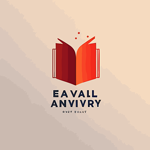 creativity comes alive from a book, simple logo, minimal, vector