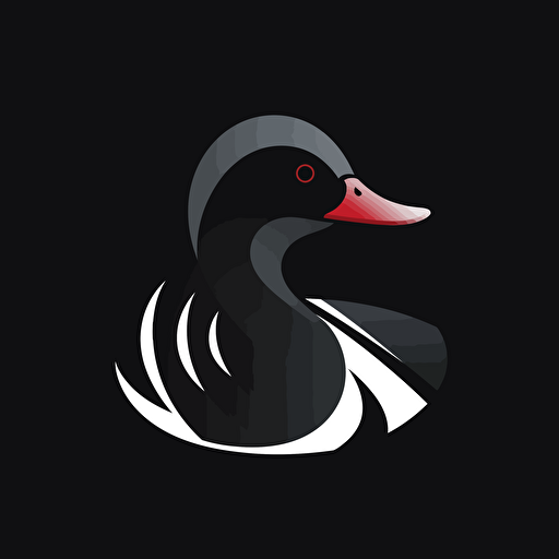Black duck studio logo, vector, creative, simple