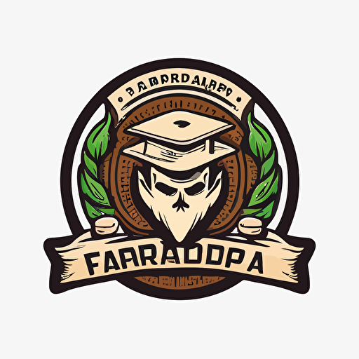 Simple logo design for a comapny called fraudopedia which claims to be the masters of fraud, vector, esports, white background