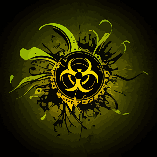 A biohazard desktop wallpaper background, vector illustration