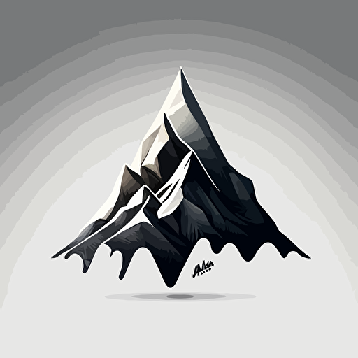 vector digital net mountain art, simple,, logo