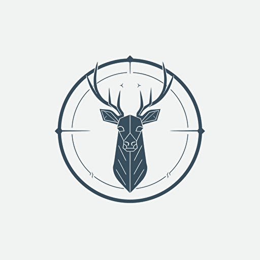 minimal line logo of a stag with the letters S O D , vector