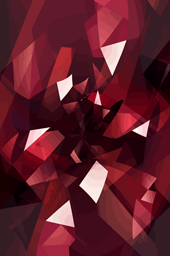 vector art of modern geometric shapes glo-fi maroon dof
