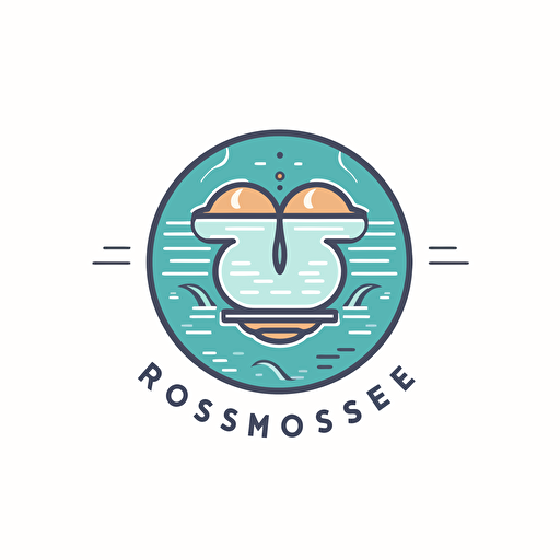 logo reverse osmosis minimalism vector