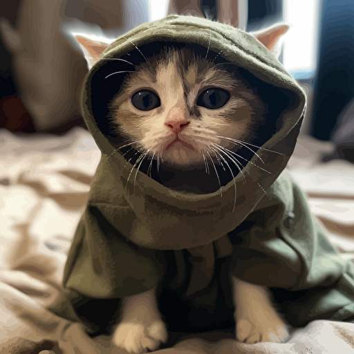 baby yoda as a cat