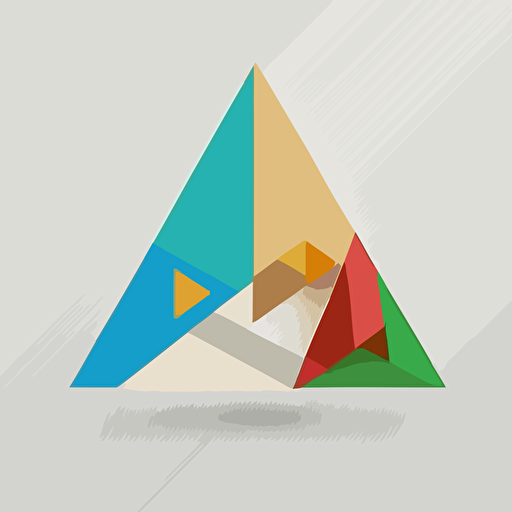 a minimalistic vector logo for a medical group, simple, flat, chats, analytical, triangular