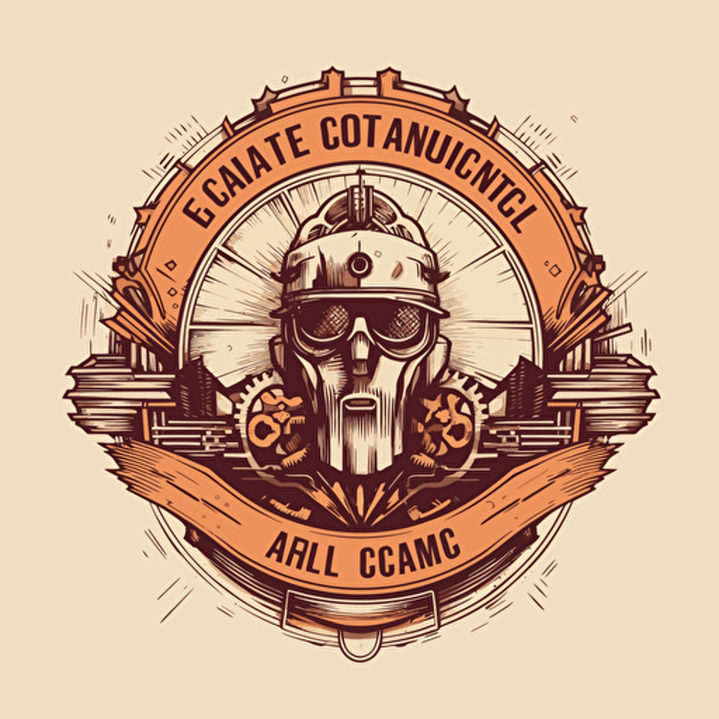 a vector logo design for a engineering college no background