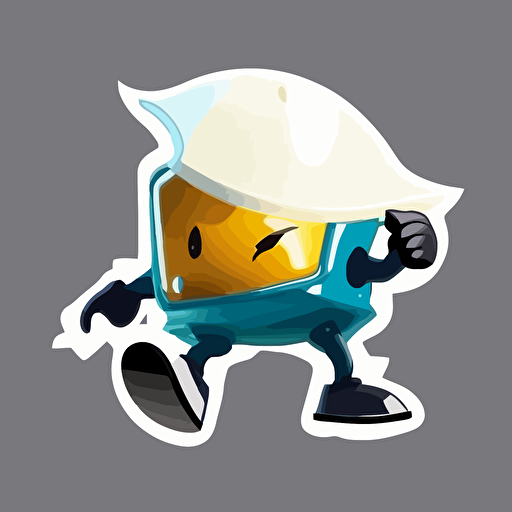 logo,mascot, simplistic, Jiggling jello wearing an NFL helmet, vector, white background