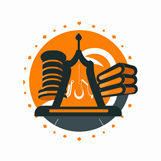 /vector flat legal knowledge answers logo