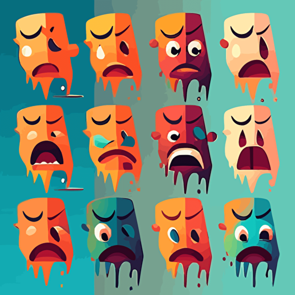 a vector illustration about emotions