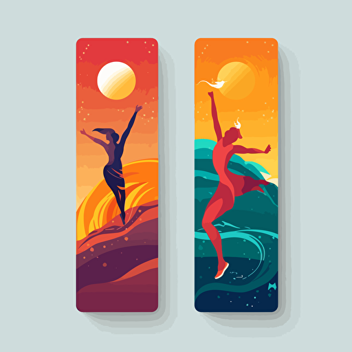 bookmark, illustration, ultimate frisbee, vector