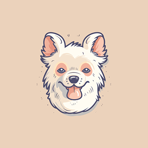simple logo for an ecommerce pet product business, retro, vector flat, PNG, SVG, flat shading, solid background, mascot, logo, vector illustration, masterwork, 2D, simple, illustrator