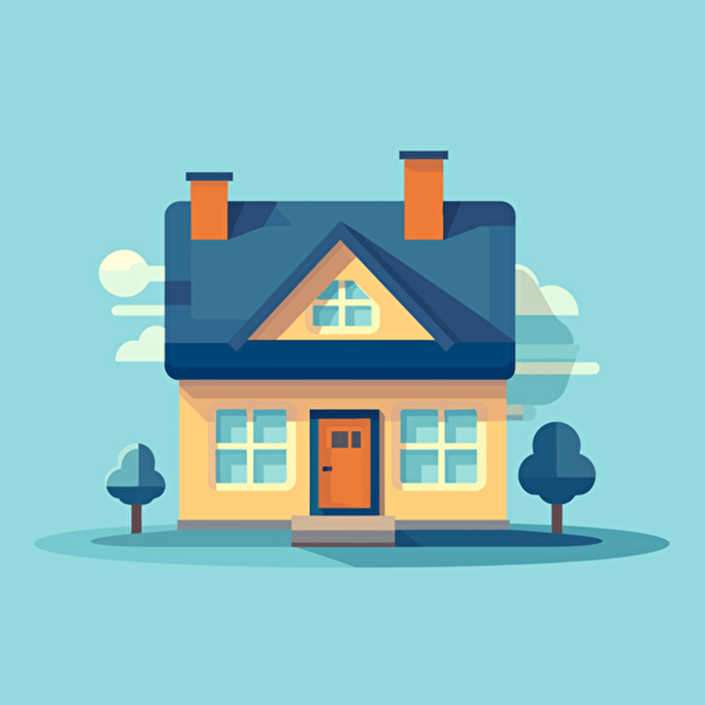 house icon, vector, flat background, house