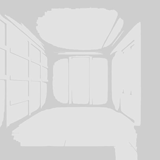 empty white room, solid white background,full view blank space , Vector