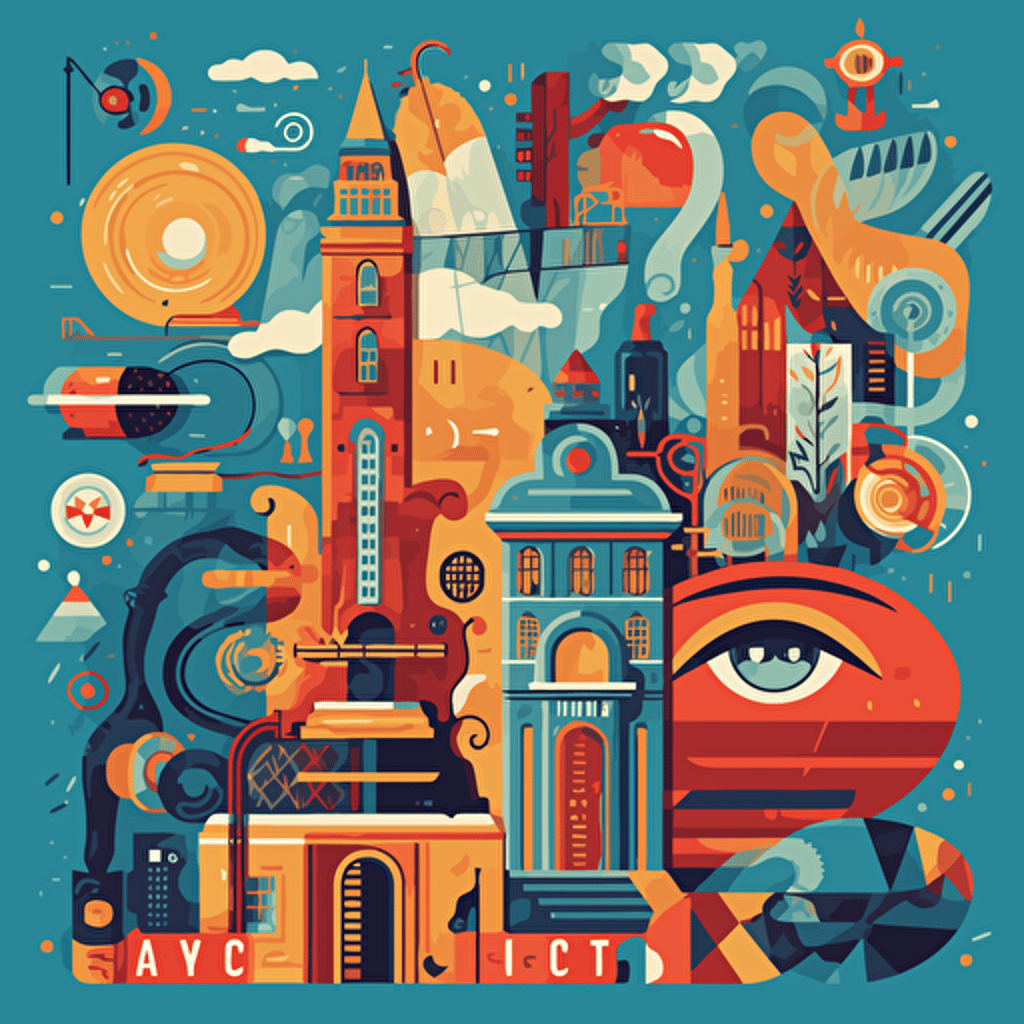 vector illustration creative industries