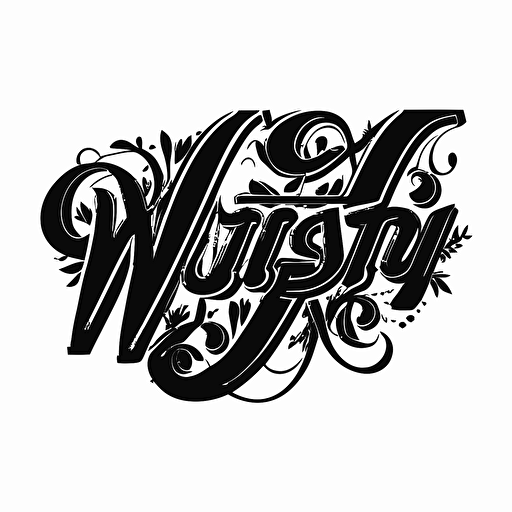 script logo mvp, black vector, on white background