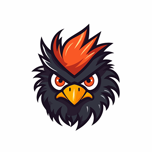 a mascot logo of a shirm, simple, vector