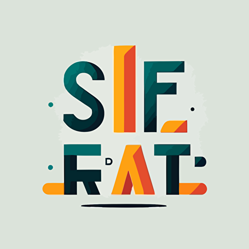 big simple minimal modern creative logo, flat design, 2d, letters "GR" make it feel vectorial