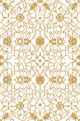 decorative pattern, isolated on white background, vector flat design