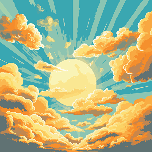 sunny sky vector
