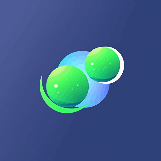 light year logo,green and blue palette ,vector