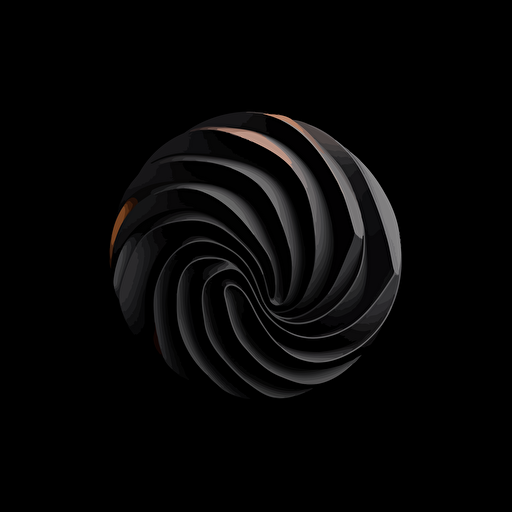 black celluloid logo illustration vector depth