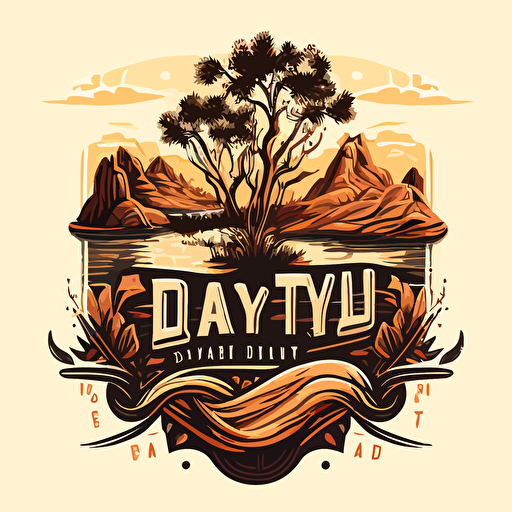 Generate vector art for a brand named dry land