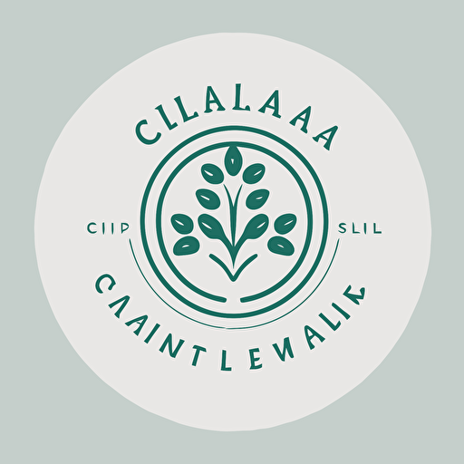 a simple ciurcular logo for a health and wellness committe, simple, vector