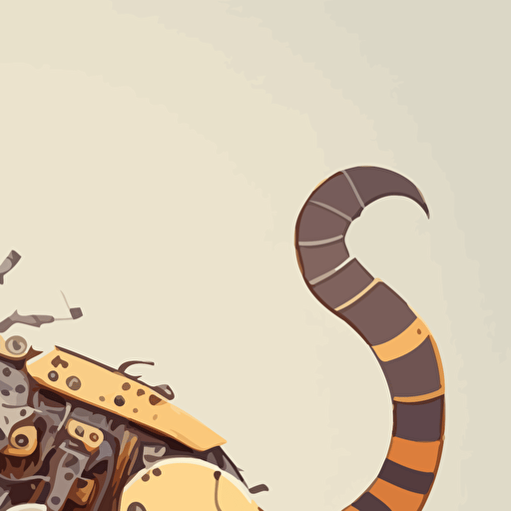 vector image of robot cat