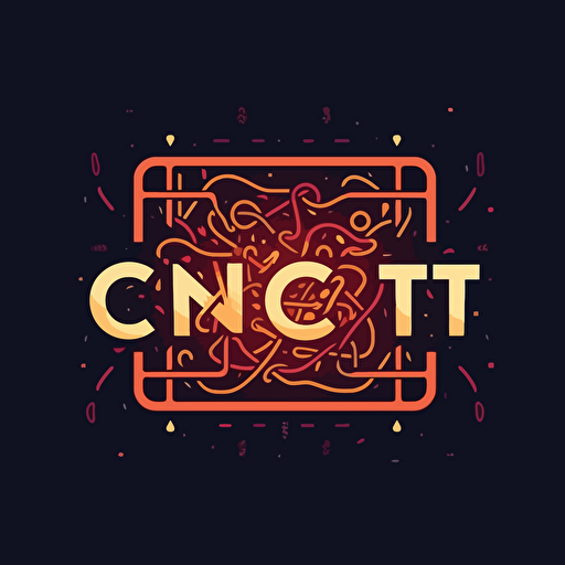 The word "Connect" written with vector style letters. Must looks like a logo for a boardgame association