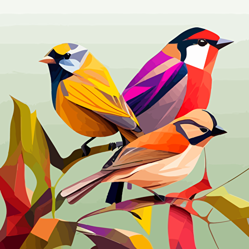 birds vector art