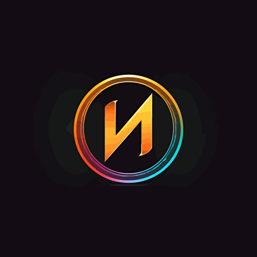 vector logo used two letters D and N, minimalistic, no details