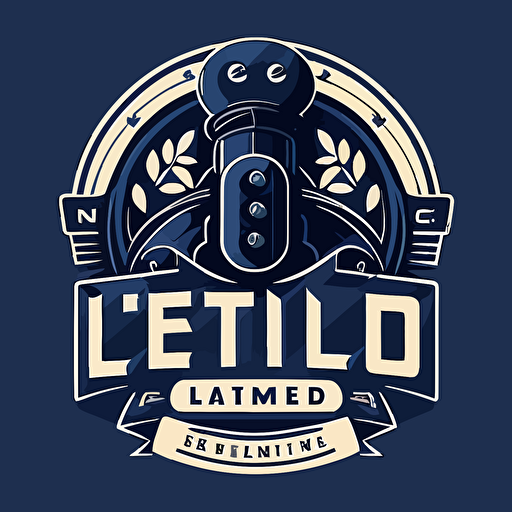a gaming vector logo for the brand Tele2 " Unlimited Gaming". Navy blue main colour.