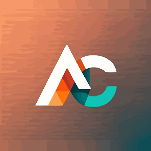 simple letter logo of "AICS", flat 2d, vector