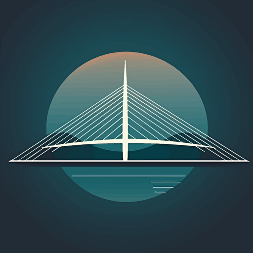 corporate logo of erasmusbrug, clean, simple, modern, business , vector, color shades