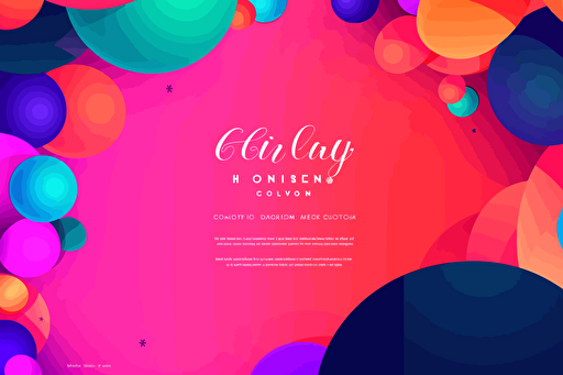 Email invitation, End of Year celebration, vector, bright contrasting colors, simple but beautiful