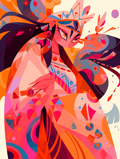 Abstract Expressionism, Folklore, Jewelry Design, World Music, Movies, Handwoven Cushions,vector ,2d illustrator,