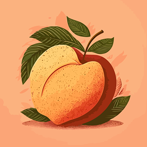 grainy peach simple vector illustration