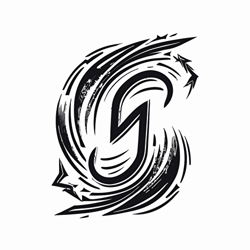 a lettermark, of letter C, logo, sans serif font, vector simple, add subtle lightning elements and shapes