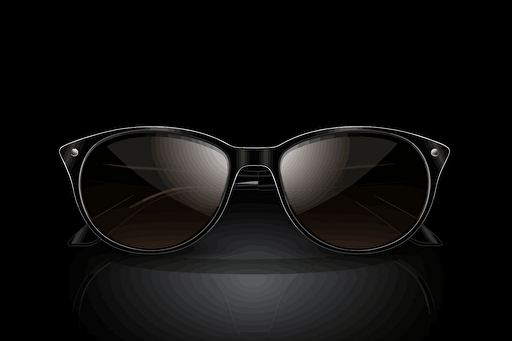 black sunglasses, vector, dark background