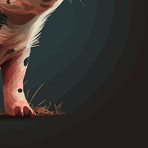 spotted mini piglet cartoon vector style