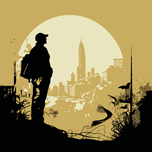 silhouett Design ,simple illustration ,money::5,vector