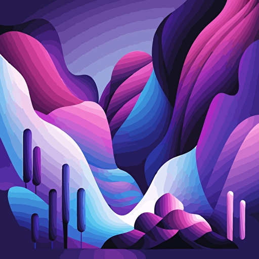 vector of abstract purple and blue gradient shapes for stage visuals
