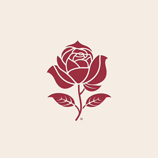 a clean vector corporate logo for a company specialising in advertising. Include a rose