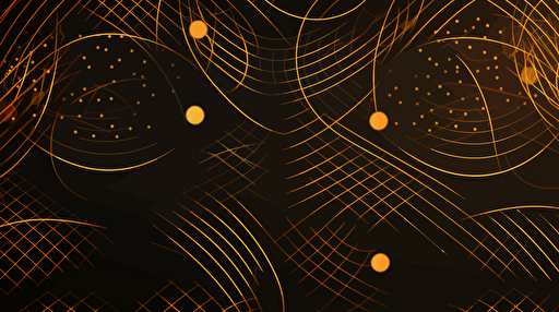 modern, fresh, golden, flat vector pattern to visualise computer wireless transmission through web3