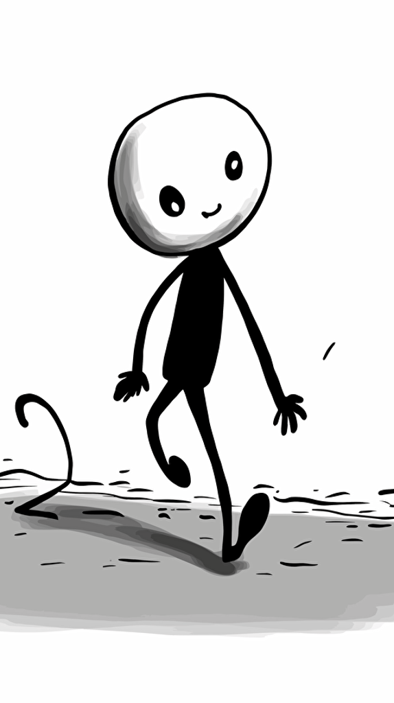 stickman comics, a story, manga, ink, 2d, vector,