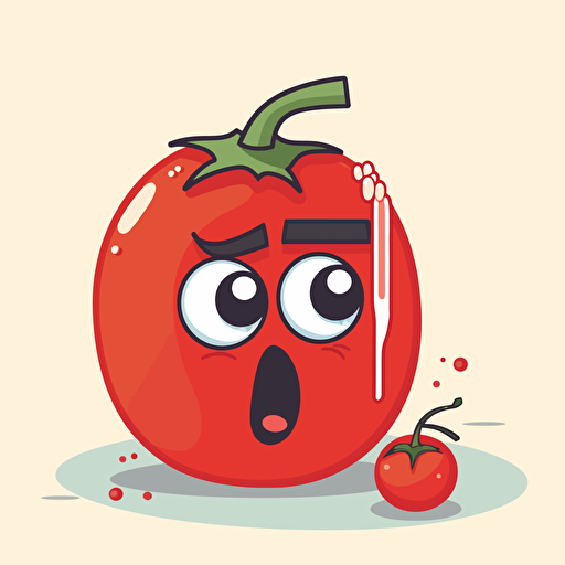 Why did the tomato turn red? Because it saw the salad dressing!, vector,